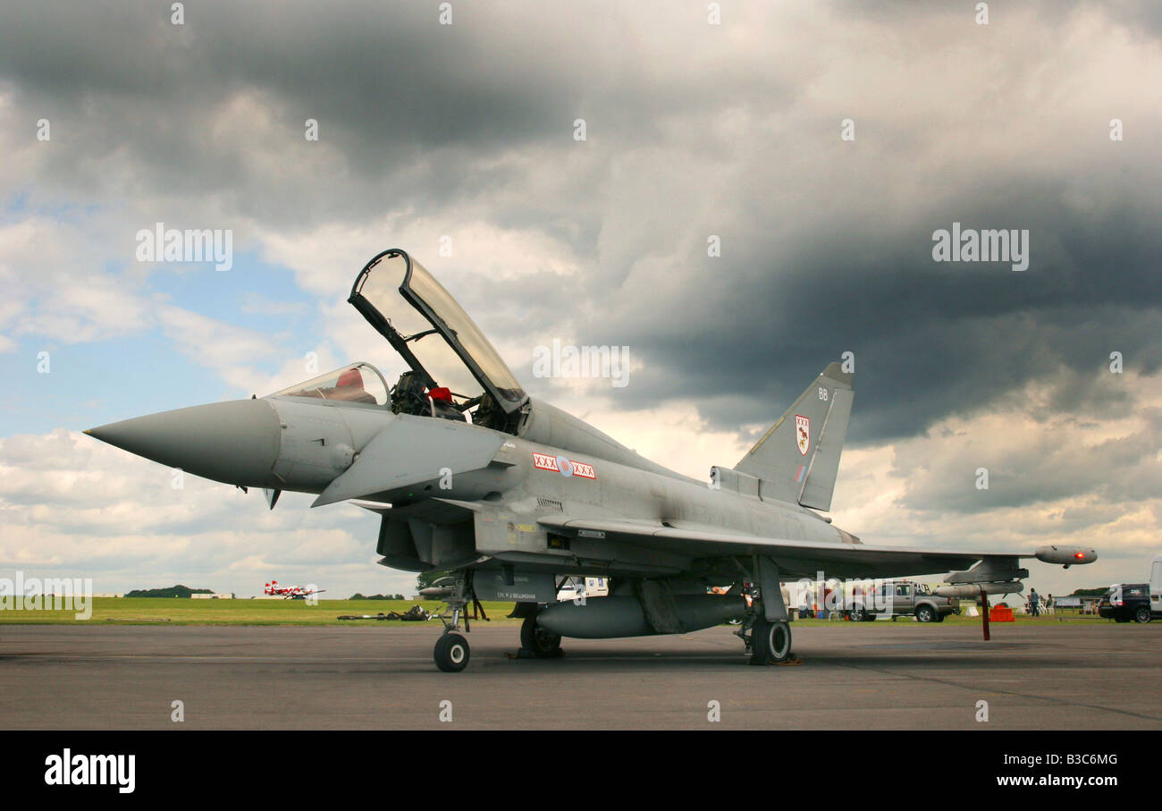 29 Squadron RAF Typhoon aeromobili a Kemble Air Show 2008 Foto Stock