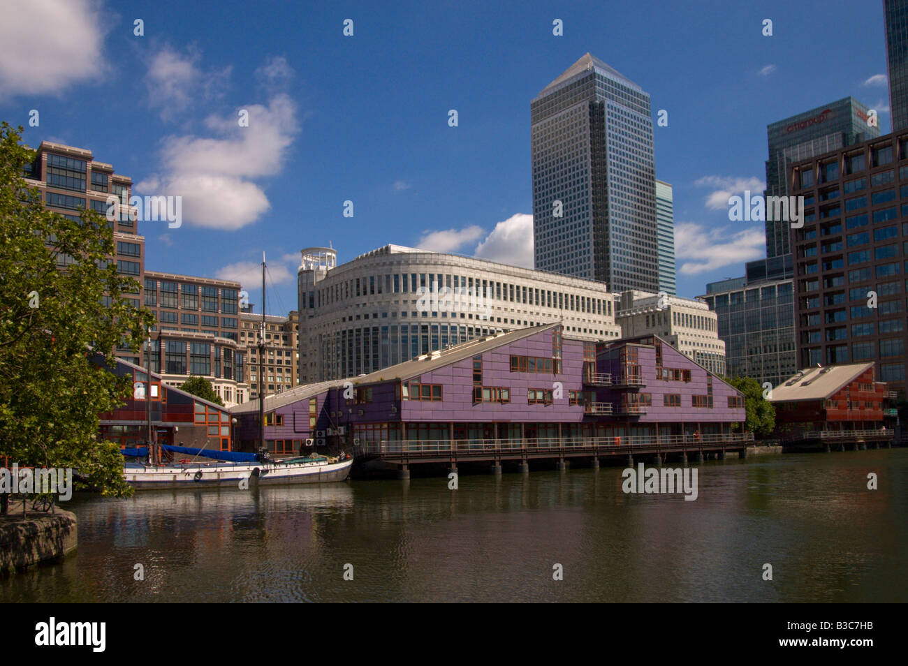 Londra, Canary Wharf Foto Stock