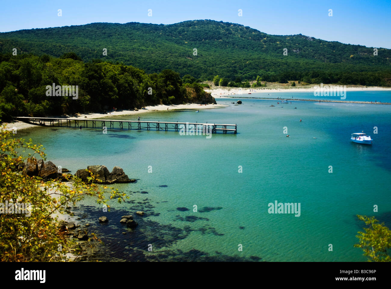 Riserva Ropotamo sulla costa del Mar Nero, Bulgaria Foto Stock