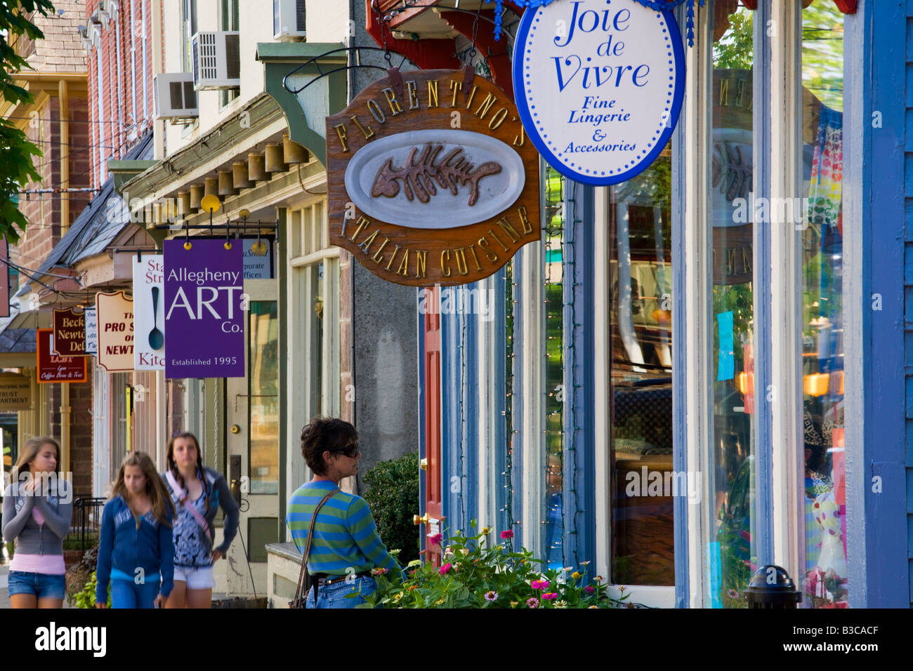 Quartiere degli affari di Newtown CONTEA DI BUCKS in Pennsylvania Foto Stock