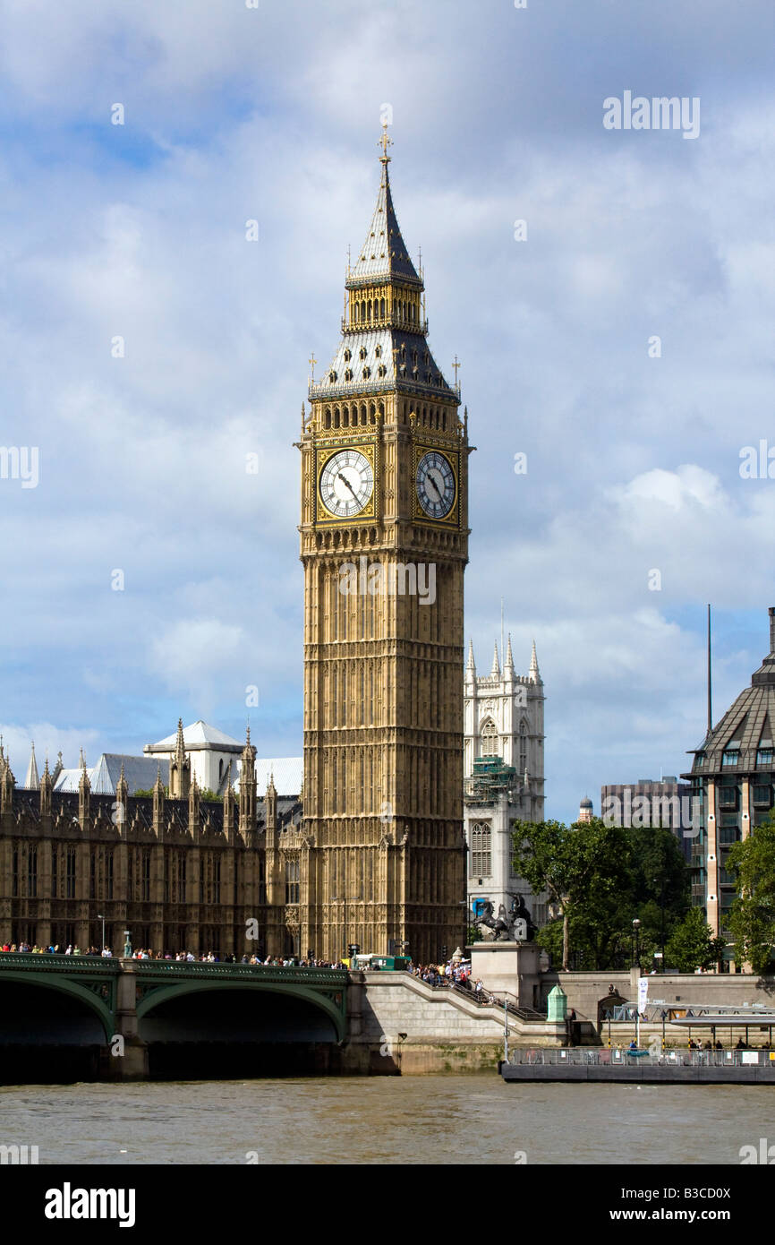 Big Ben Case del Parlamento di Londra Foto Stock
