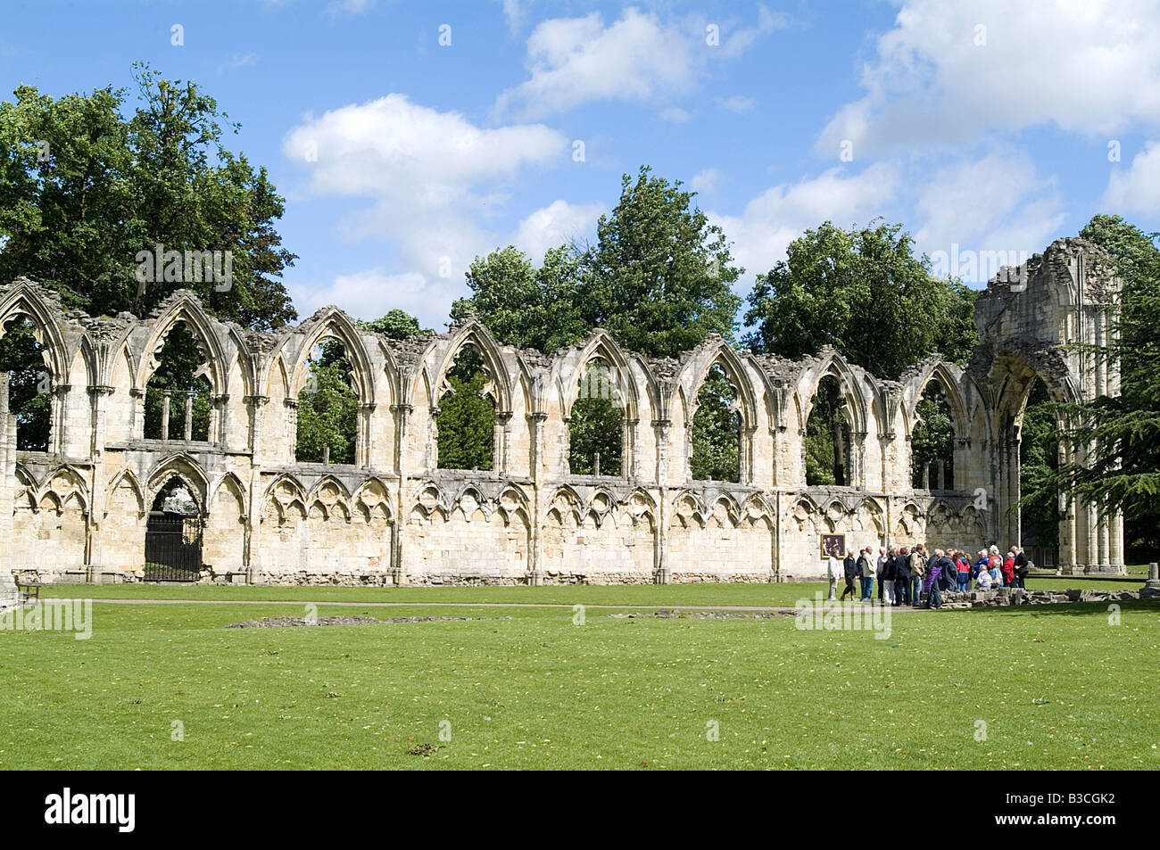St Mary's Abbey museo giardini york North Yorkshire gb attrazione turistica attrazioni visitatori del turismo Foto Stock