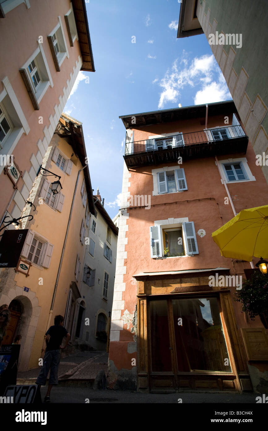 Briancon, Hautes Alpes, Francia. Lane Foto Stock