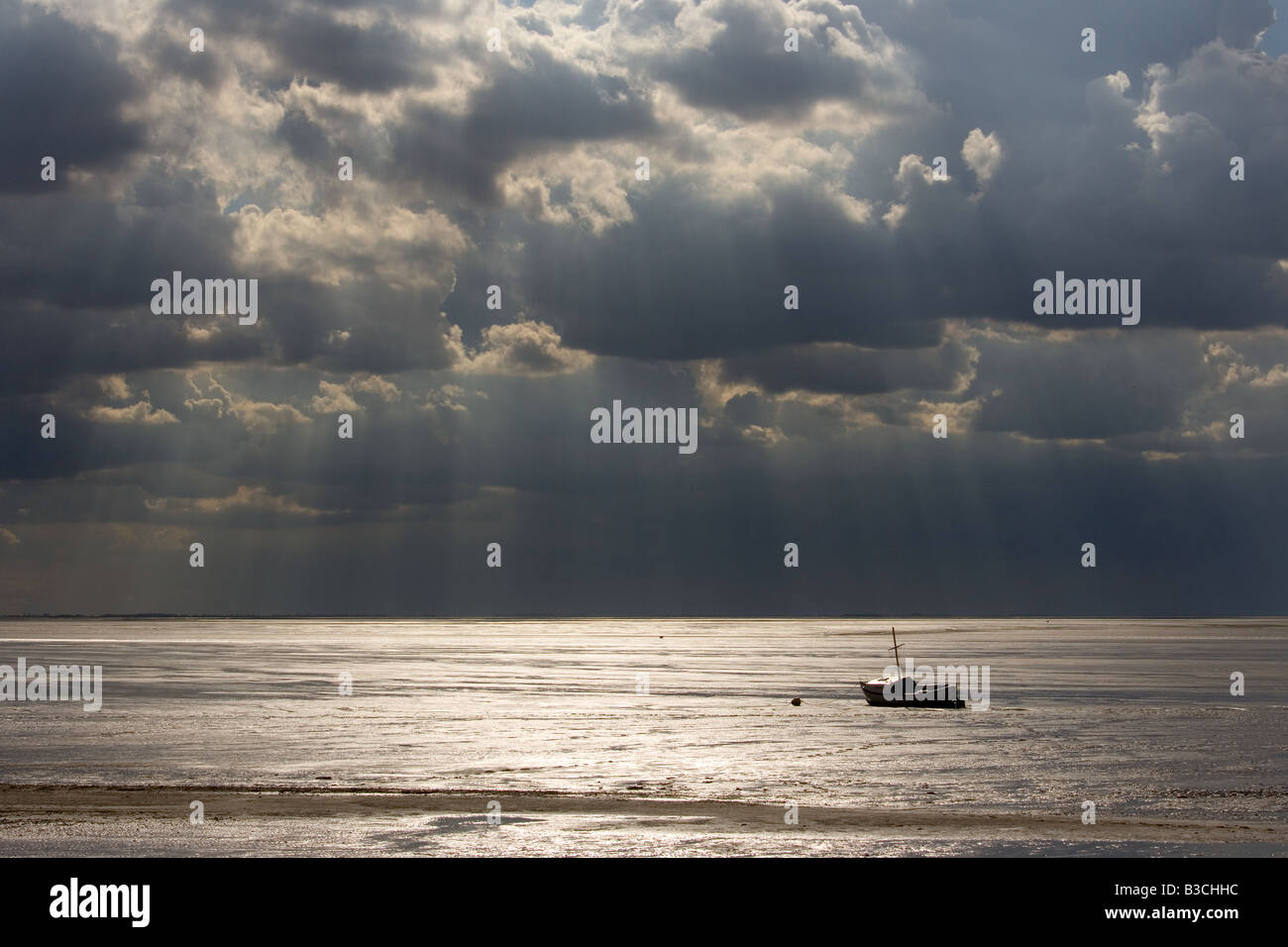 Il lavaggio a Lowtide NORFOLK REGNO UNITO Agosto Foto Stock