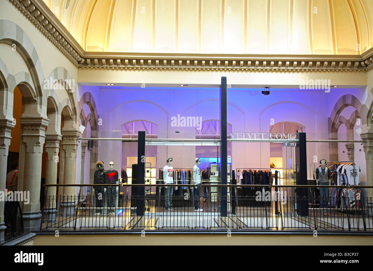 Magna Plaza Shopping Centre, Amsterdam, Olanda Foto Stock