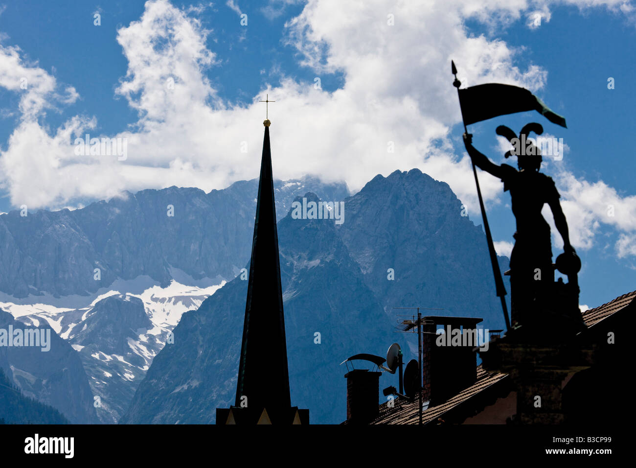 In Germania, in Baviera, Garmisch-Partenkirchen, Zugspitze Foto Stock