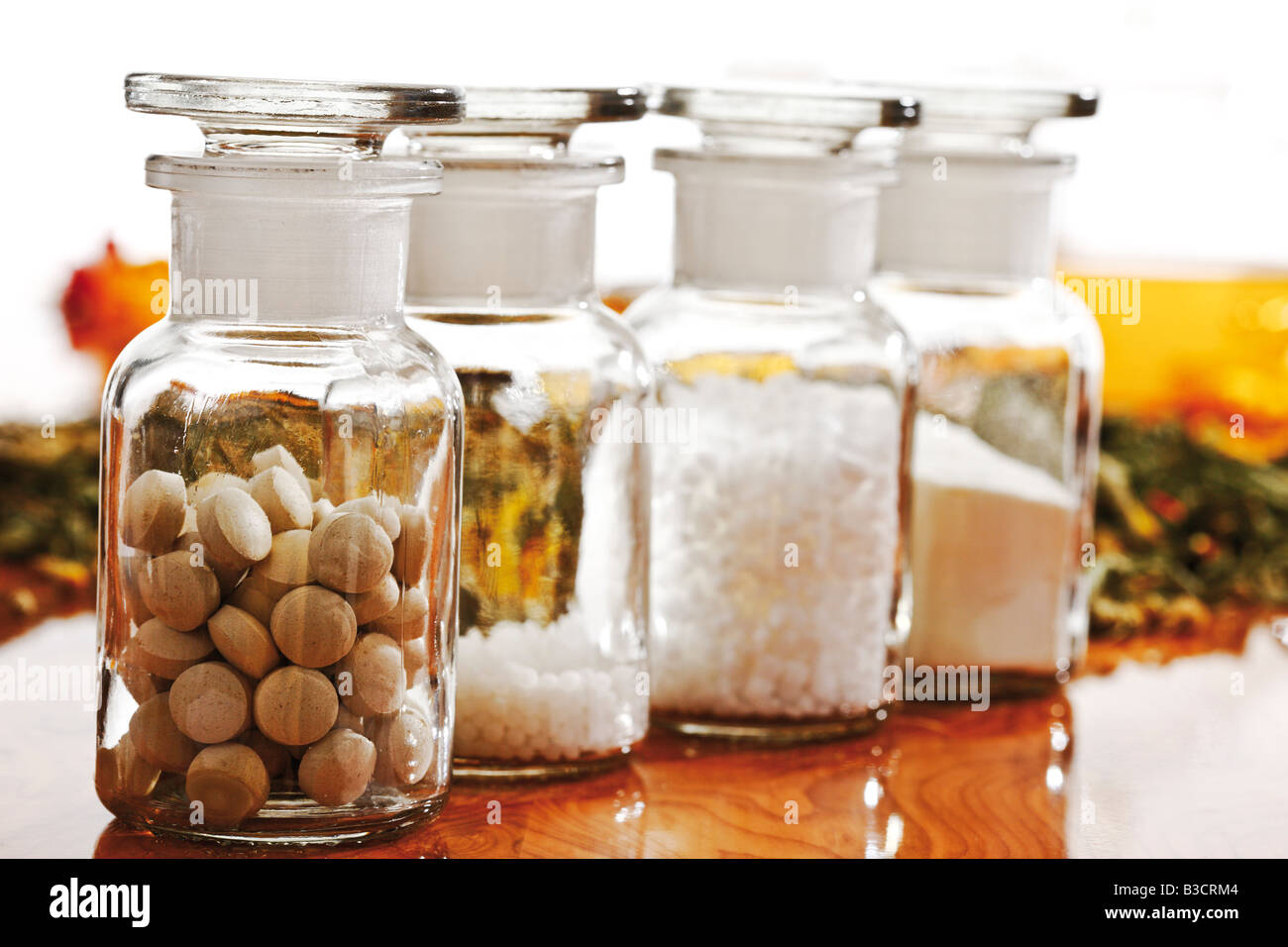 Speziale beute con Homoeopathic remedy, close-up Foto Stock