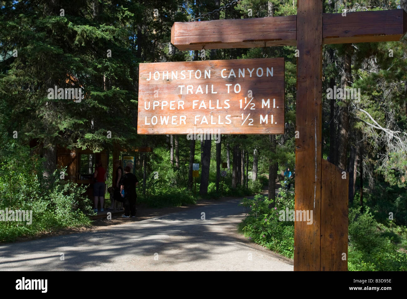 Johnson Canyon nel Parco Nazionale di Banff Foto Stock