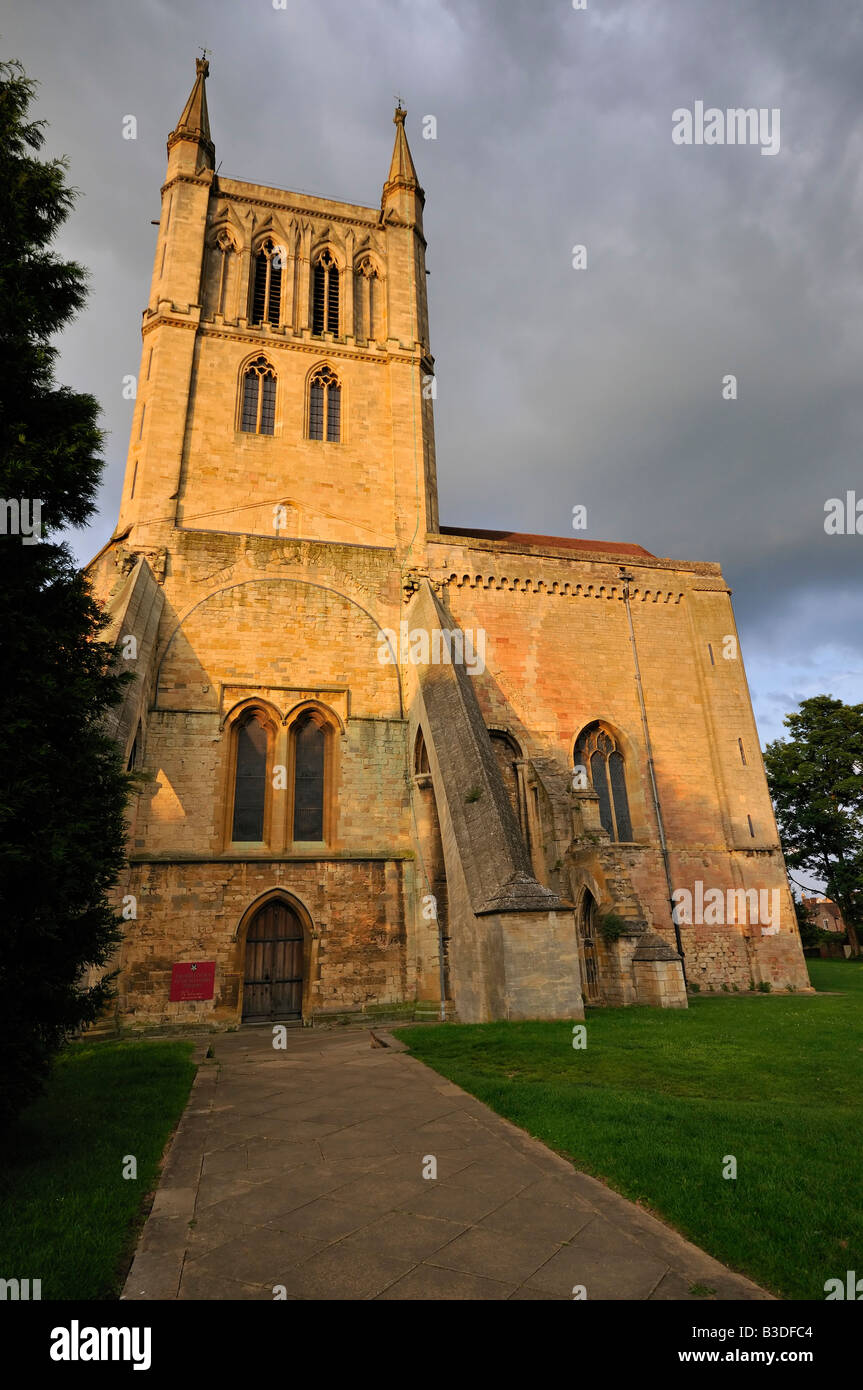 Chiesa abbaziale di Santa Croce Pershore Foto Stock