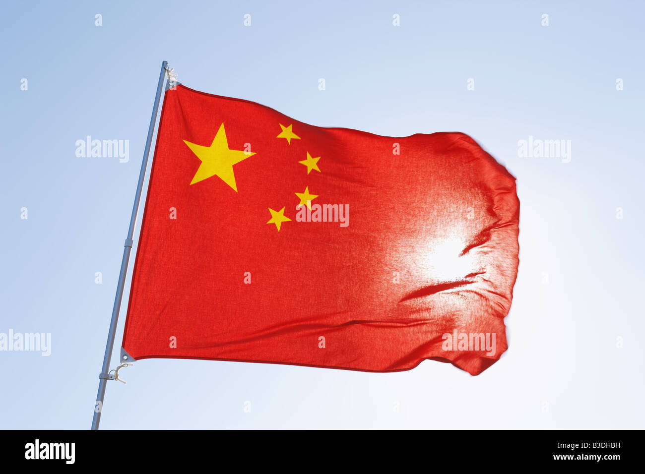 Bandiera cinese Foto Stock