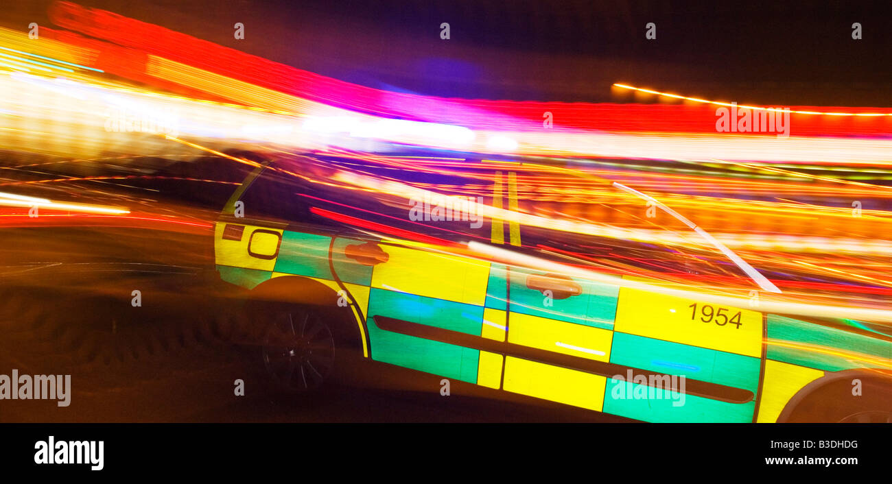 Emergenza in movimento del veicolo Foto Stock
