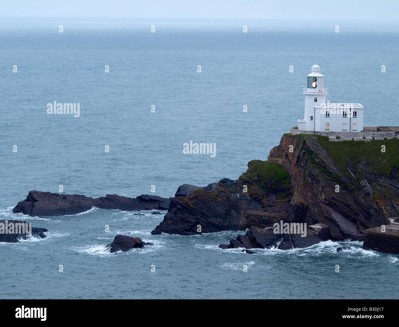 Hartland Point Lighthouse Devon U K Foto Stock