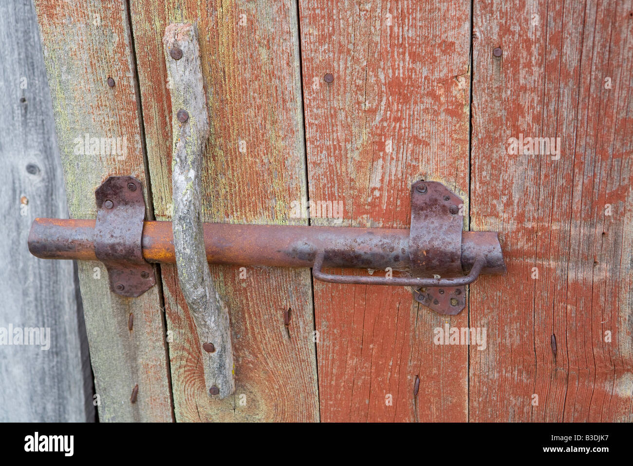 Dettagli di un vecchio fienile Foto Stock