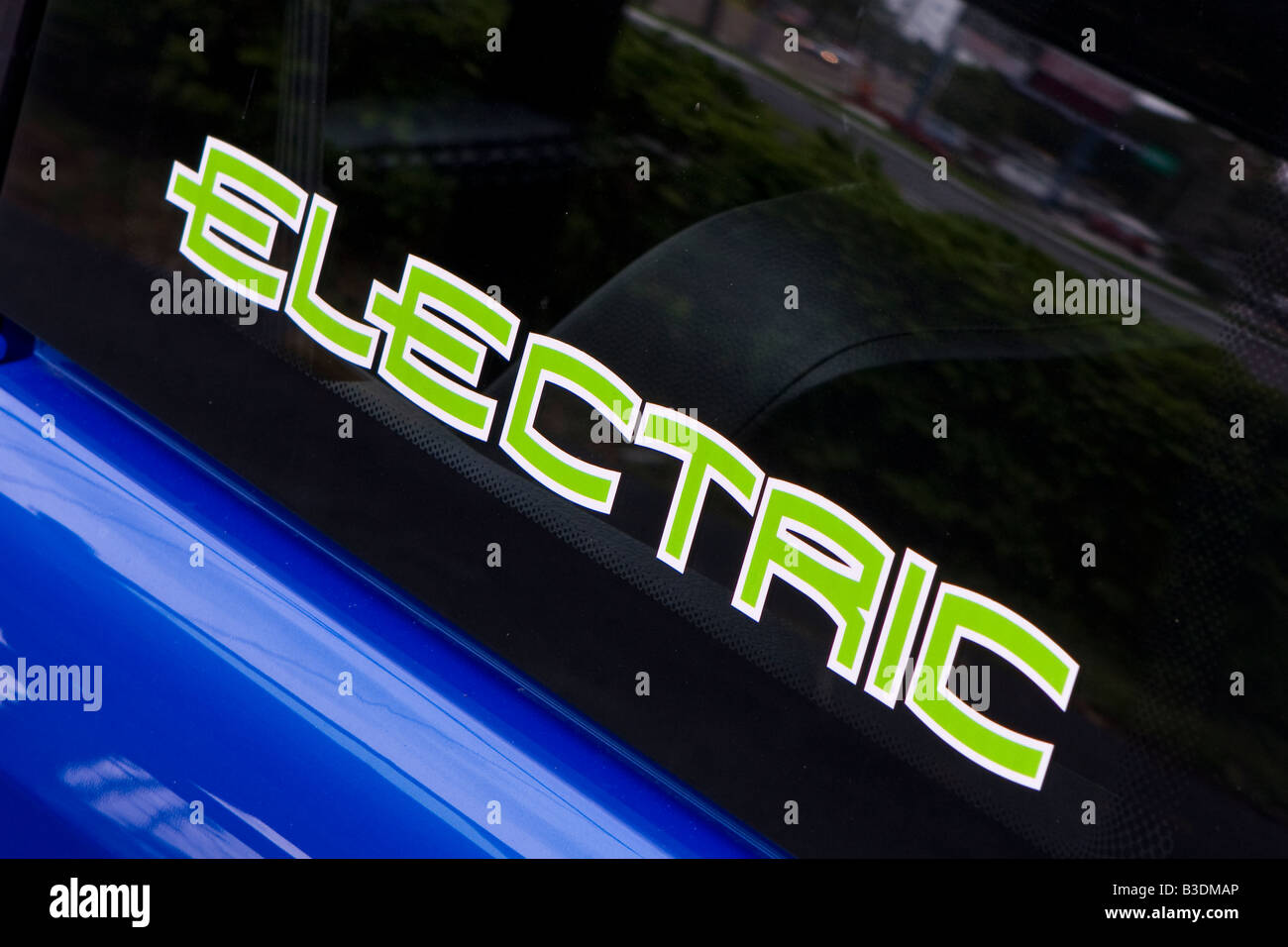 Zero emissioni nessun rumore auto auto elettrica (zenn) Foto Stock