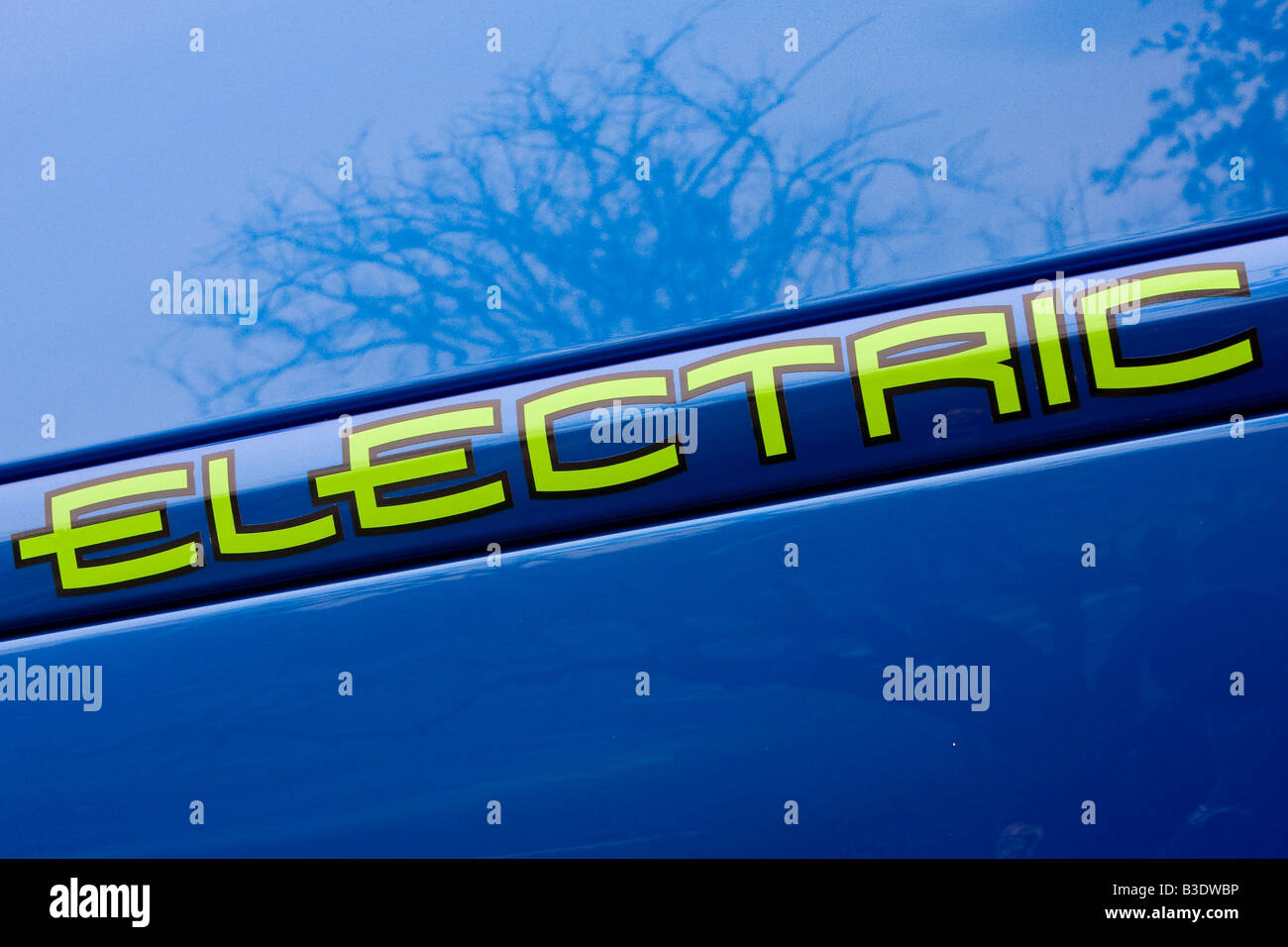 Zero emissioni nessun rumore auto auto elettrica (zenn) Foto Stock