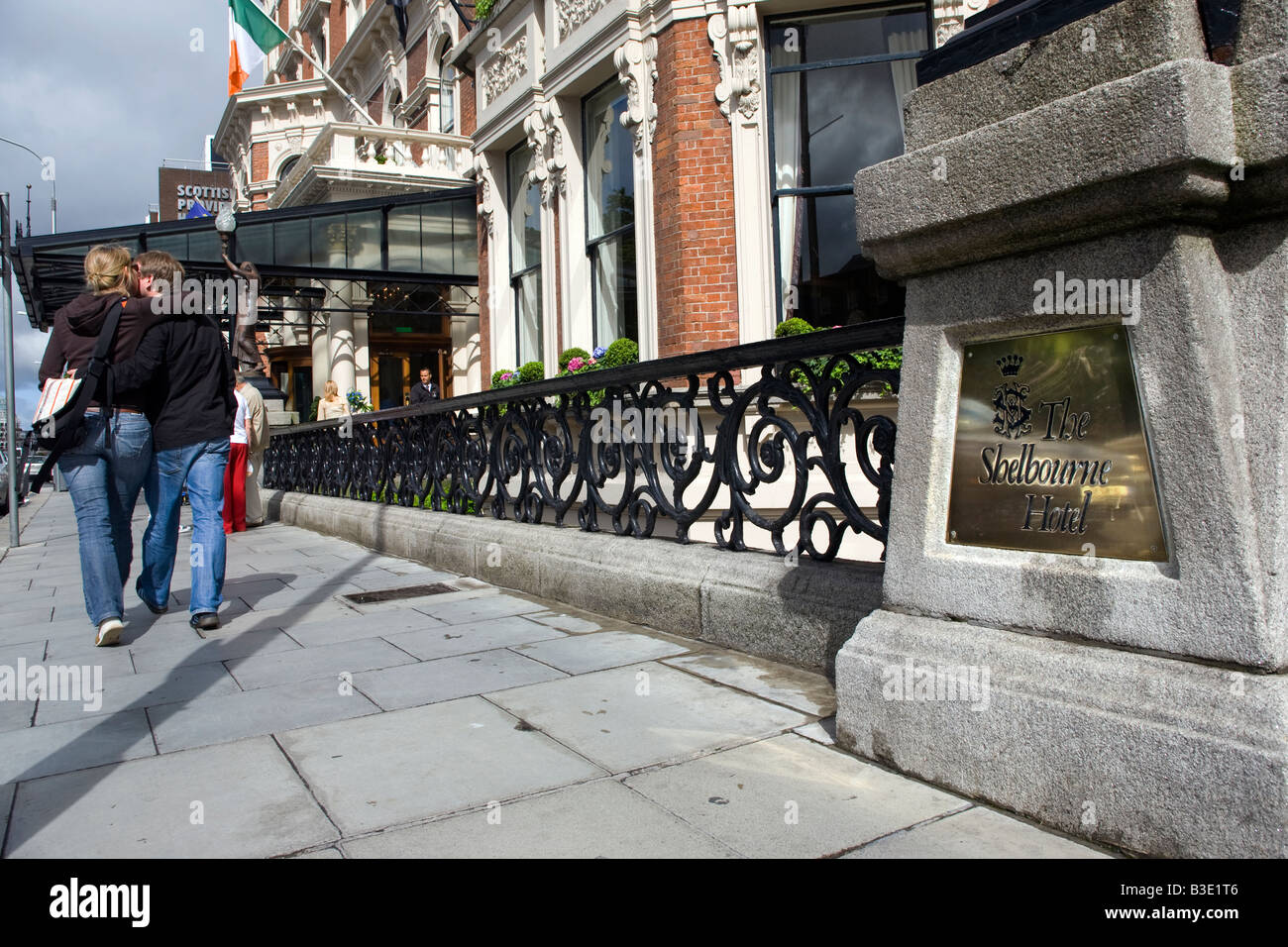 Hotel di lusso a cinque stelle nel centro cittadino di Dublino il Shelbourne Hotel Foto Stock