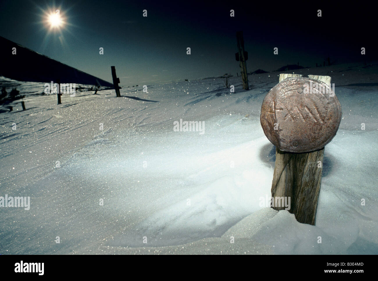 Siberiano dei campi di prigionia di Magadan resti di un vecchio campo di prigionia lavoro schiavo di uranio estratto molti sono morti di fame e di radioattività 1991 Foto Stock