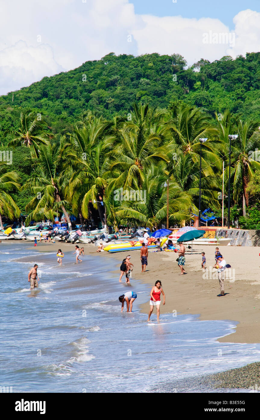 ZIHUATANEJO, Messico - spiaggia di Playa Principal, zihuatanejo, Messico Foto Stock