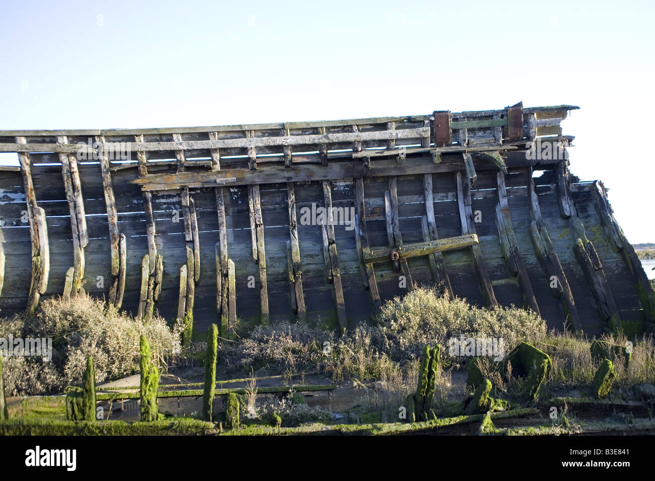 Una vecchia imbarcazione dimenticato Foto Stock