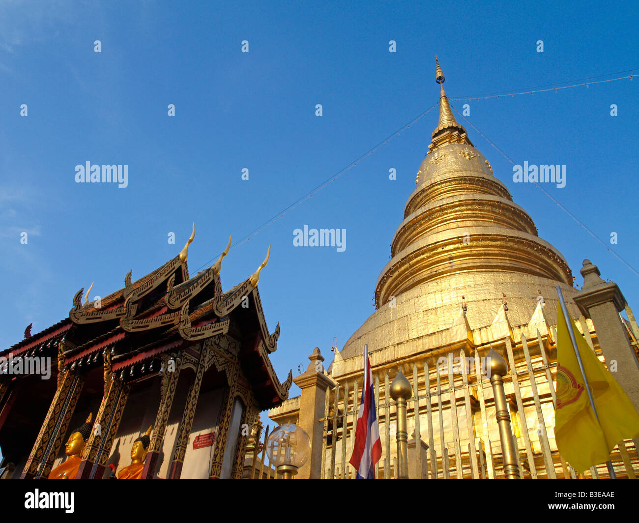 Thailandia, Lampoon, Wat Phra That Haripoonchai Foto Stock