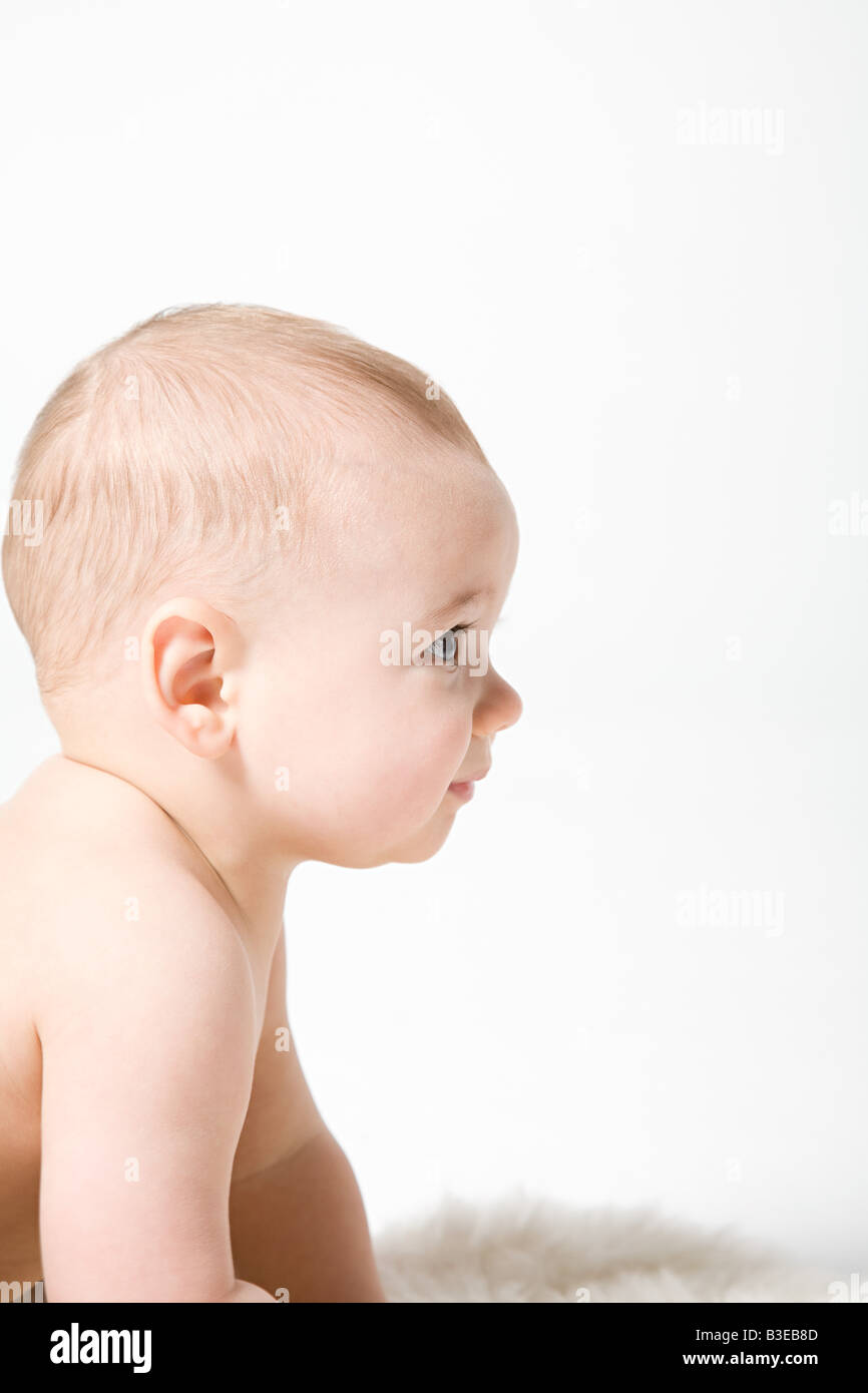 Profilo di un bambino Foto stock - Alamy