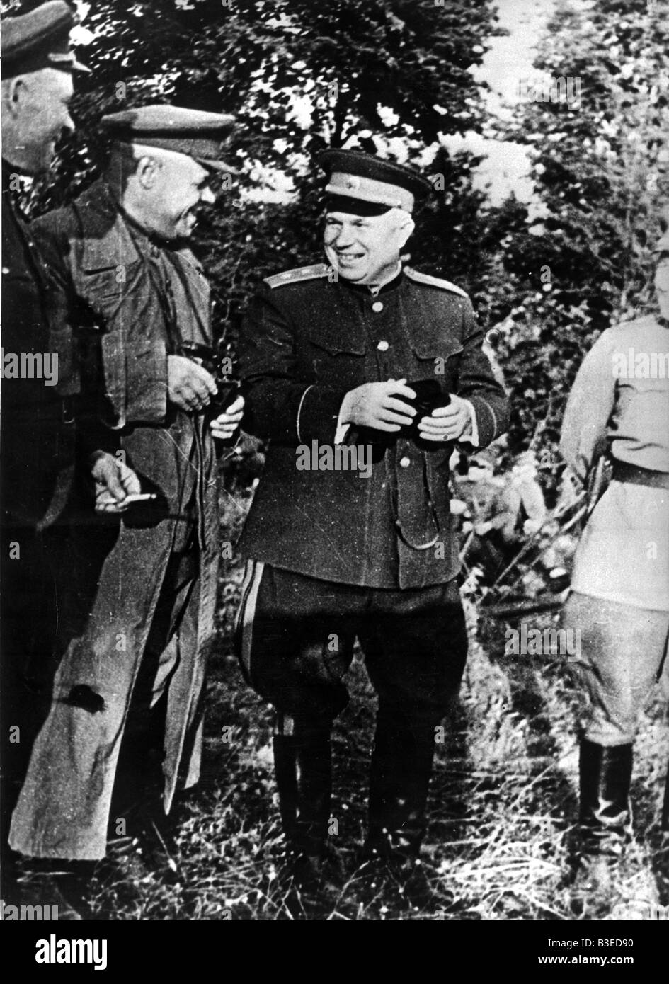 Come Khrushchev Lt.generale nella seconda guerra mondiale / 1941 Foto Stock
