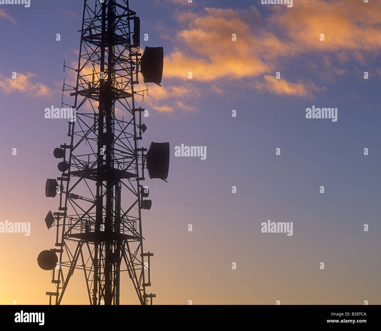 Torre di comunicazione Foto Stock