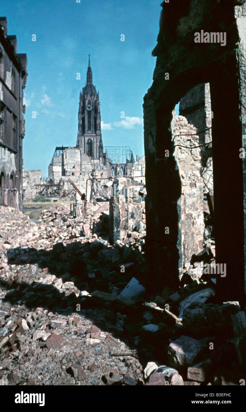Frankfurt a.M. / Cattedrale / Foto 1945 Foto Stock