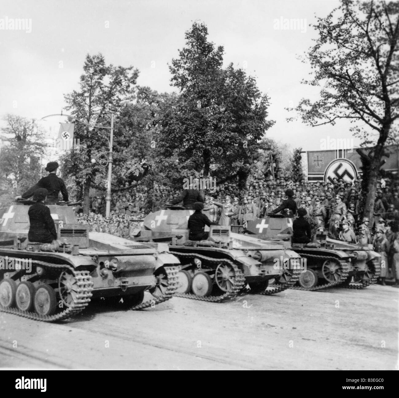Victory Parade Varsavia 1939 / Foto Foto Stock