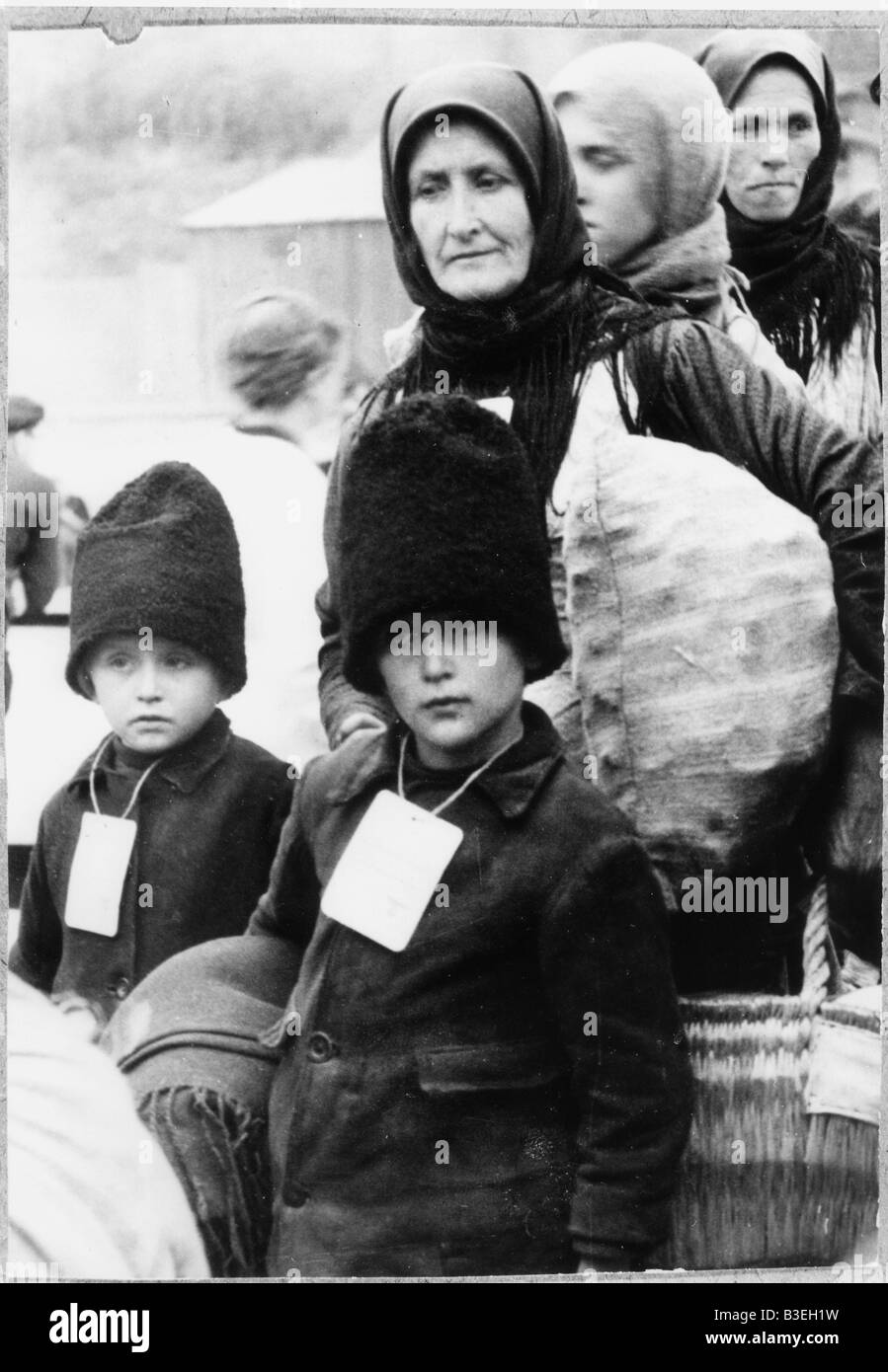 Ritorno dalla Bessarabia / Foto 1940. Foto Stock