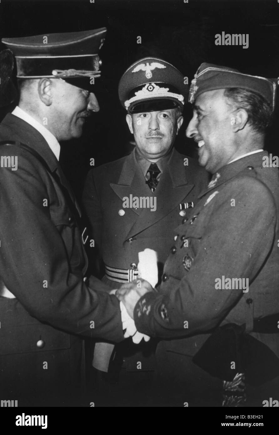 Hitler e Franco 1940 Foto Stock
