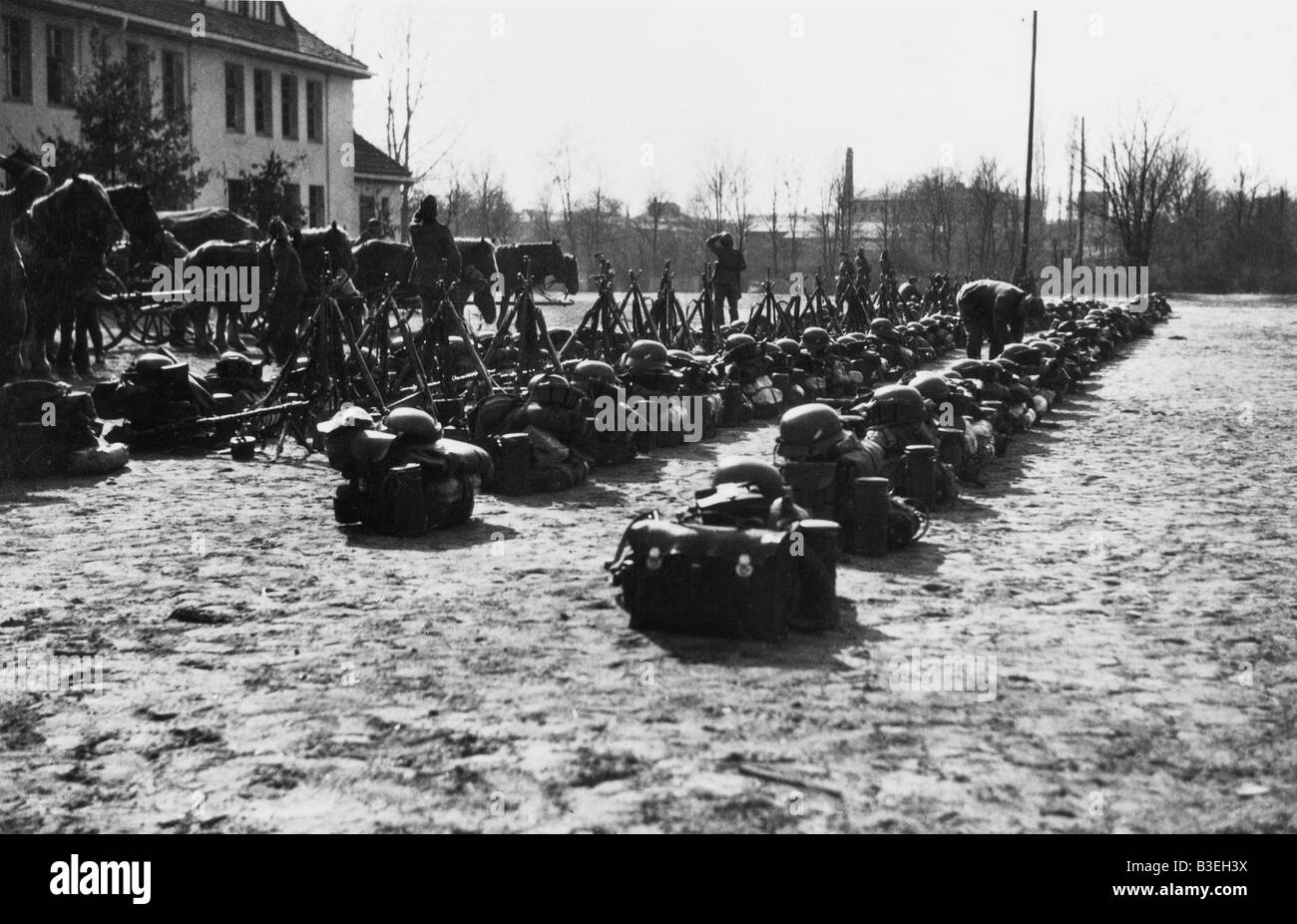 Le truppe della Wehrmacht in Danimarca / 1940 Foto Stock