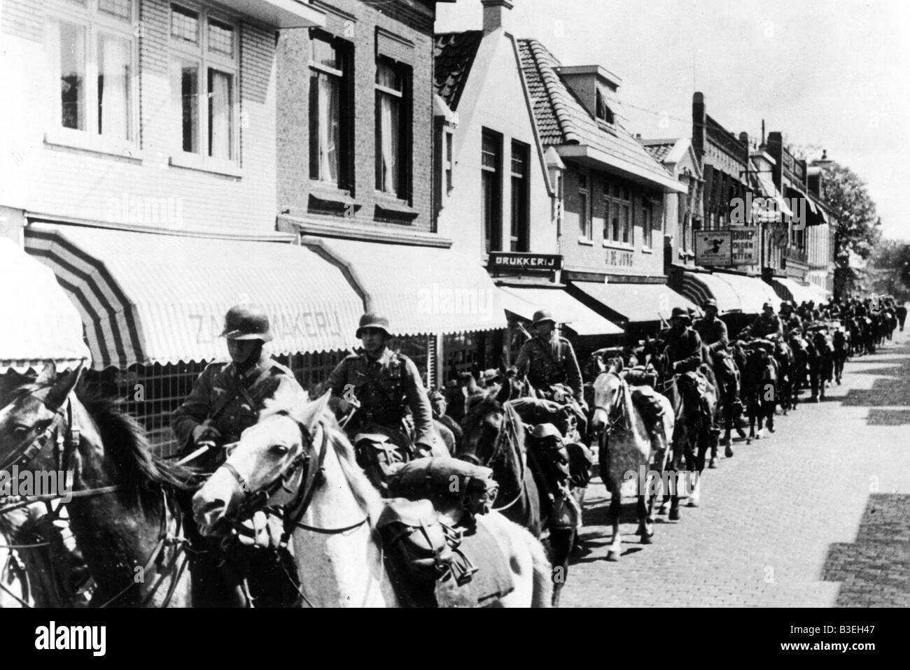 Cavalleria in Olanda/1940. Foto Stock