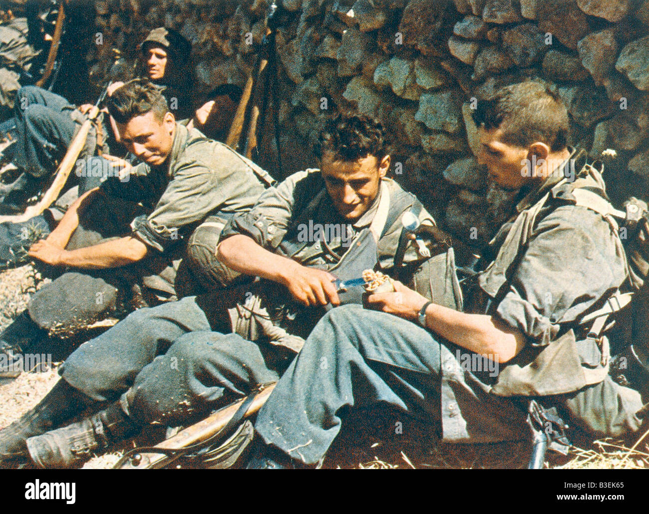 Parachuters su Creta/Photo 1941. Foto Stock