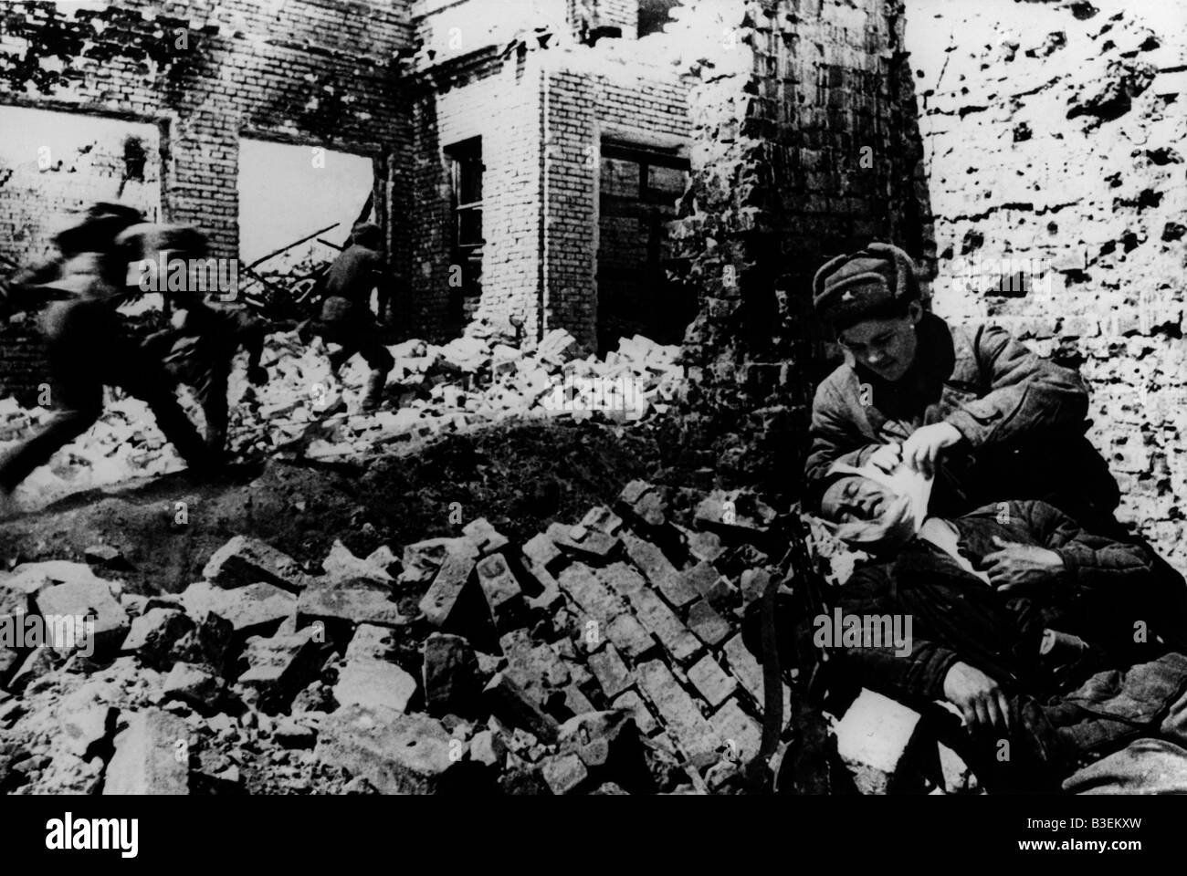 La seconda guerra mondiale, Stalingrado, Gennaio 1943. Foto Stock