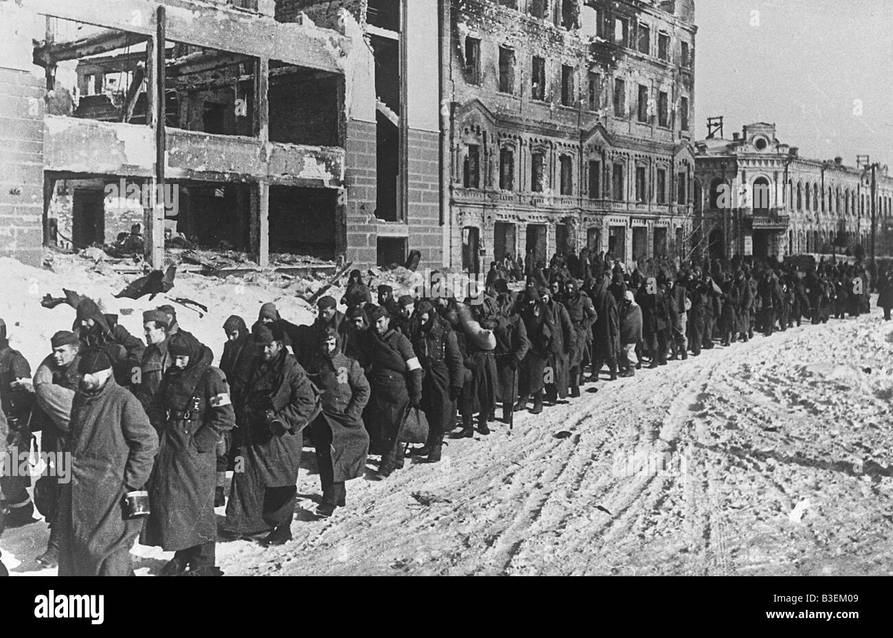 La Russia, i prigionieri di guerra tedeschi. Foto Stock