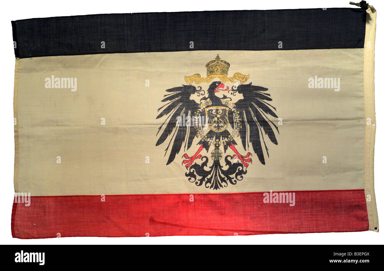 Eraldry, bandiere, Germania, bandiera dell'ufficio estero 1871 - 1918 e dell'ufficio coloniale imperiale 1907 - 1918, Foto Stock