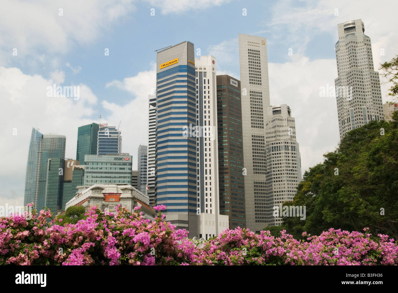 Singapore skyline della città Foto Stock