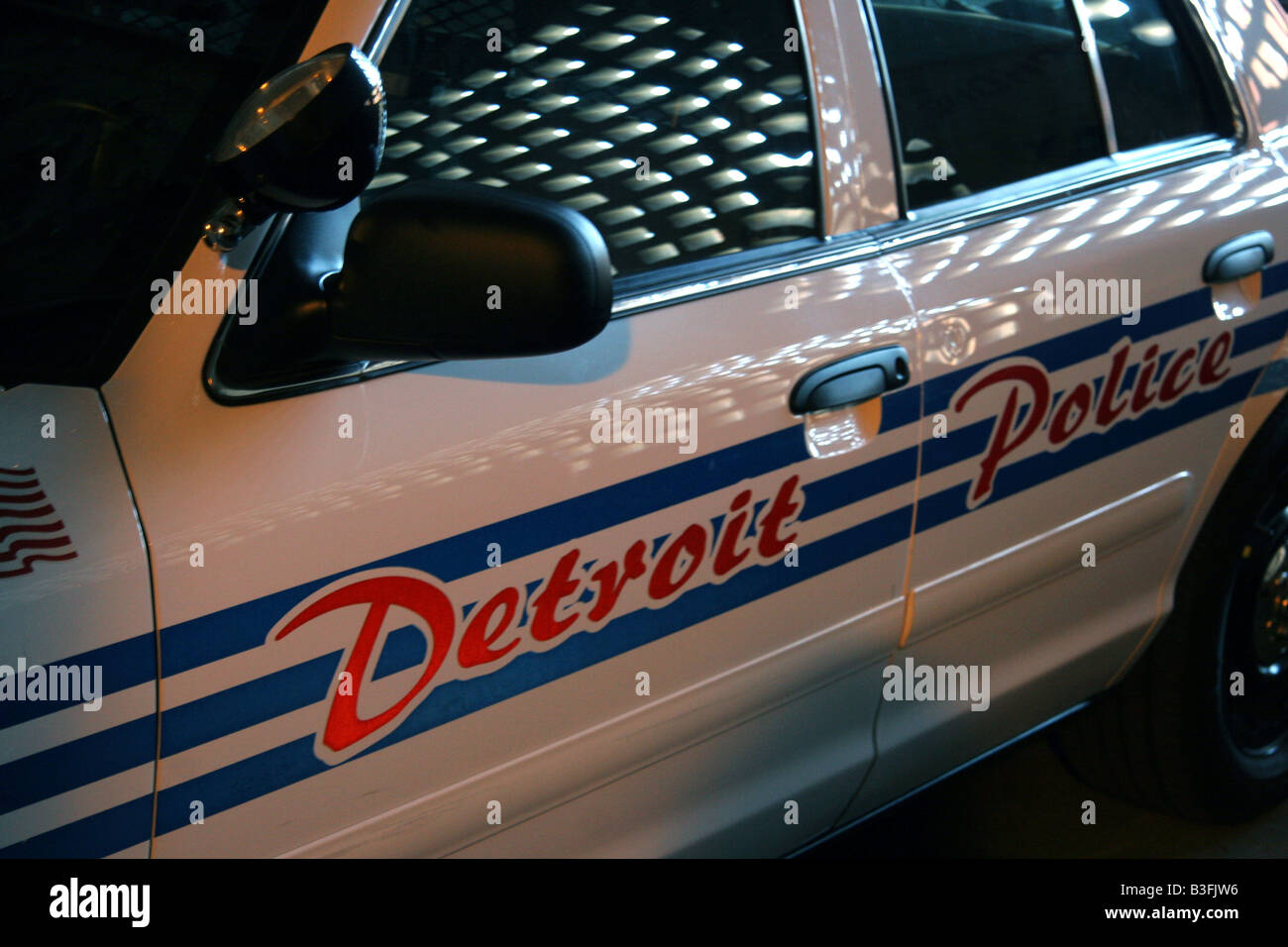 La Detroit del Dipartimento di Polizia di auto di pattuglia Foto Stock