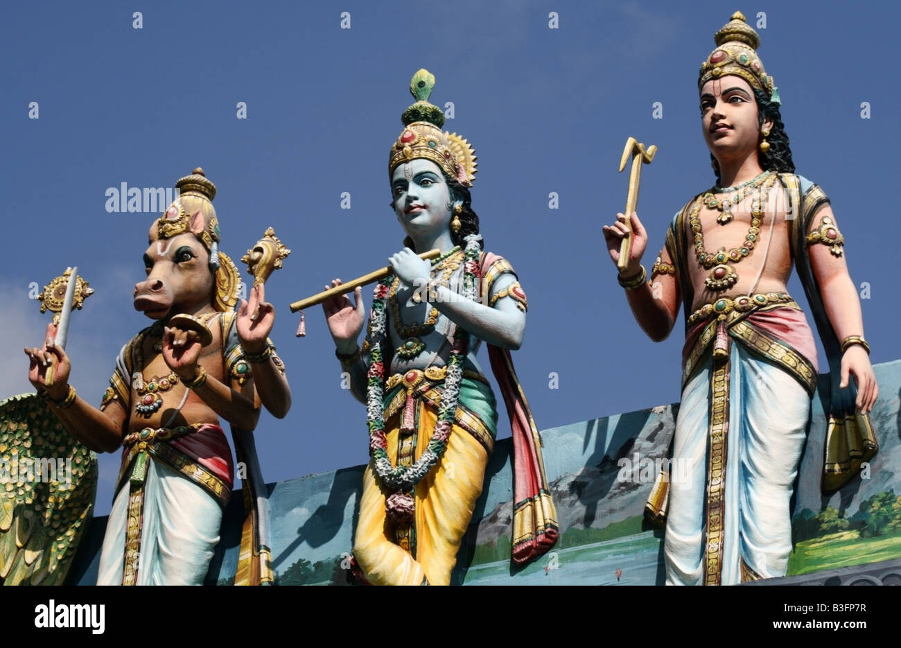 Statue di Vishnu Kalki Avatar , Krishna e Balarama , Sri Srinivasa ...