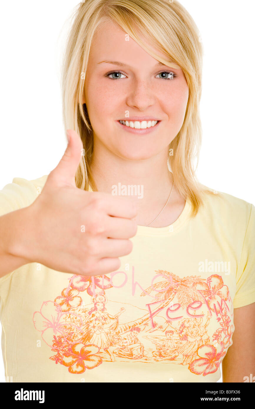 ragazza bionda Foto Stock