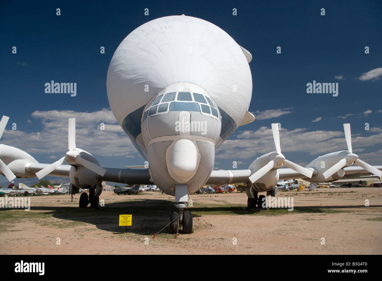 Aero Spacelines b 377 SG Super Guppy Trasporti 1956 1994 componenti di veicoli spaziali al Pima Air & Space Museum di Tucson Foto Stock