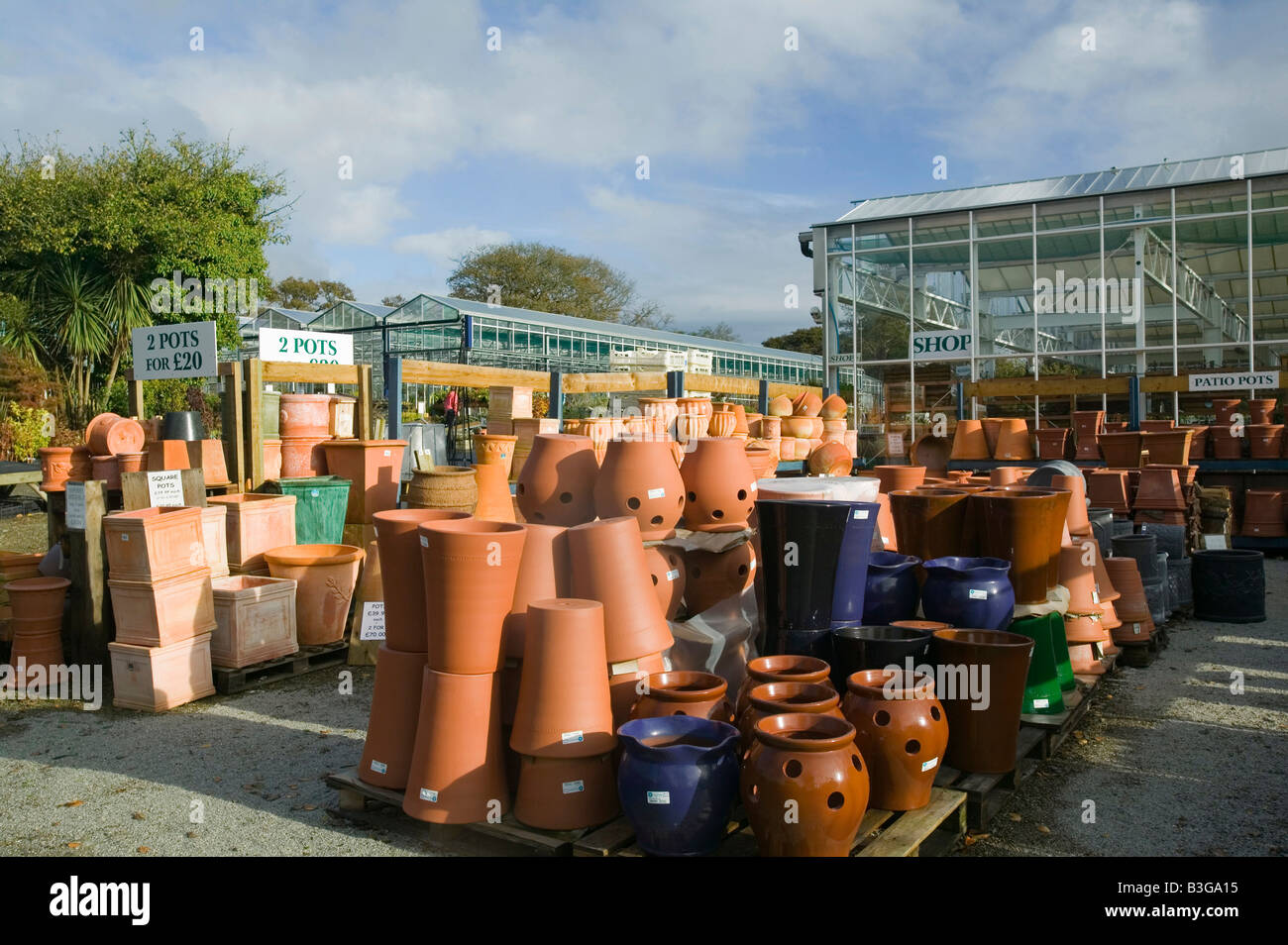 Un centro giardino vicino a Bodmin Cornwall Regno Unito Foto Stock