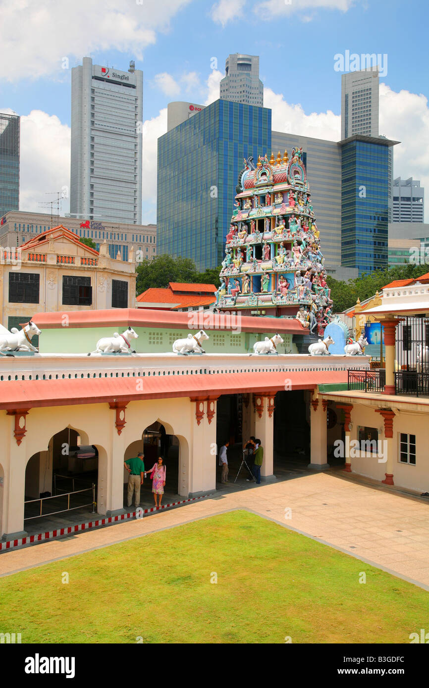 Il Tempio di Sri Mariamman China Town Singapore Foto Stock