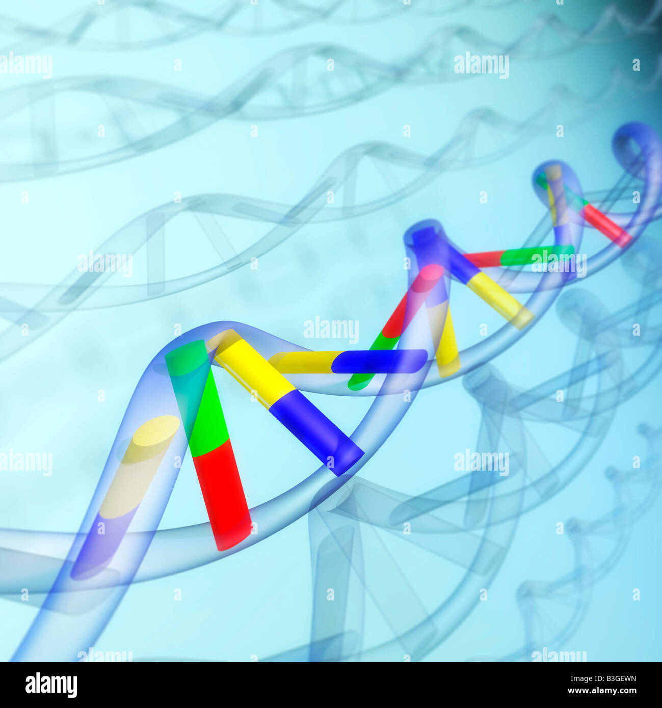 Sequenza del DNA Foto Stock