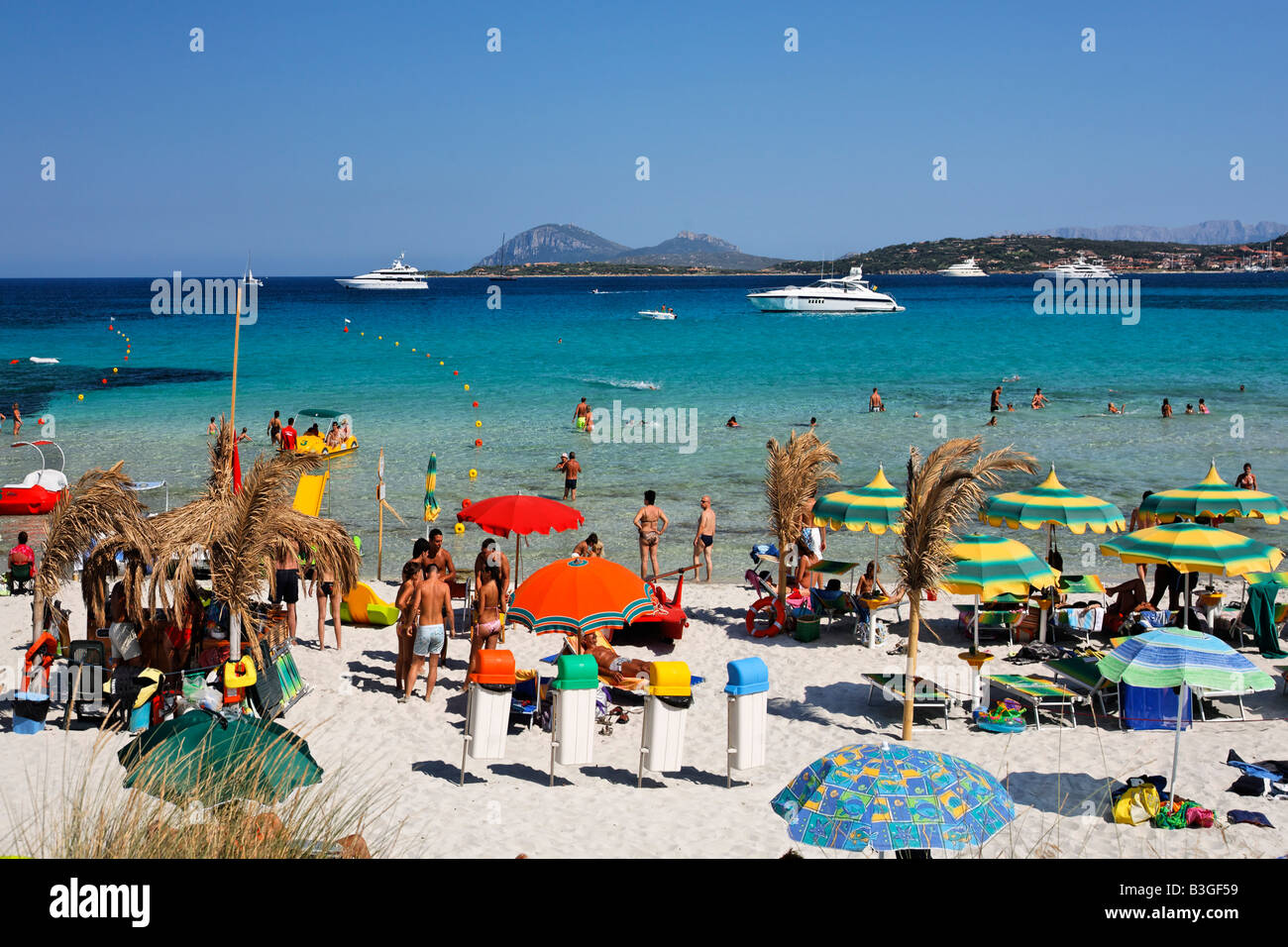 Italia Sardegna Italia Sardegna Costa Smeralda Cala Liscia Ruia beach Foto Stock