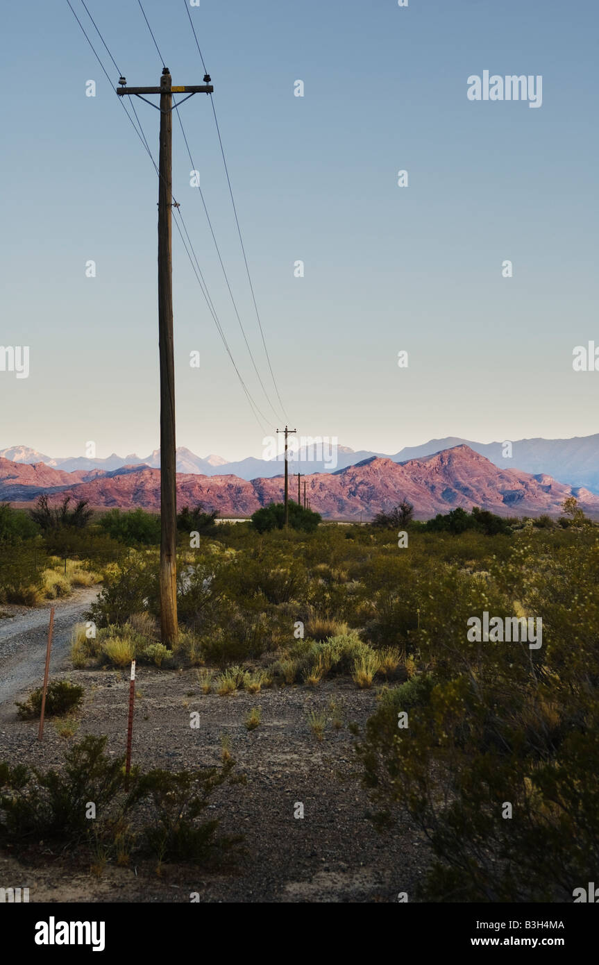 Monti Rossi nel deserto del Nevada, USA. Foto Stock
