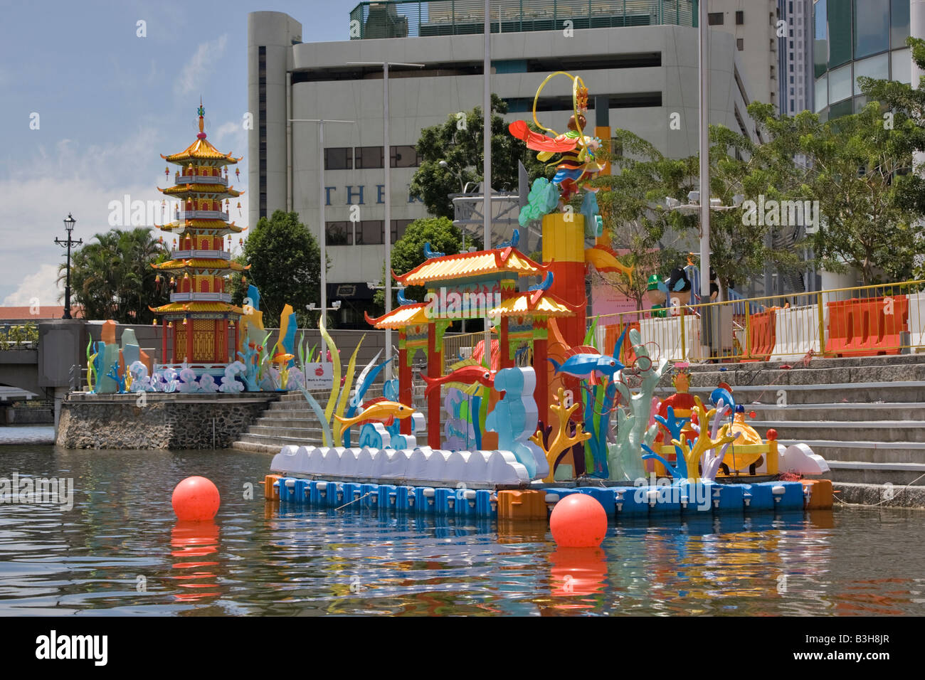 Mid-Autumn Festival galleggianti, Singapore Foto Stock