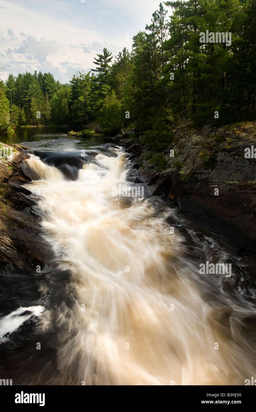 Scivoli Ontario Provincial Park rapids in Massey, Ontario, Canada. Foto Stock