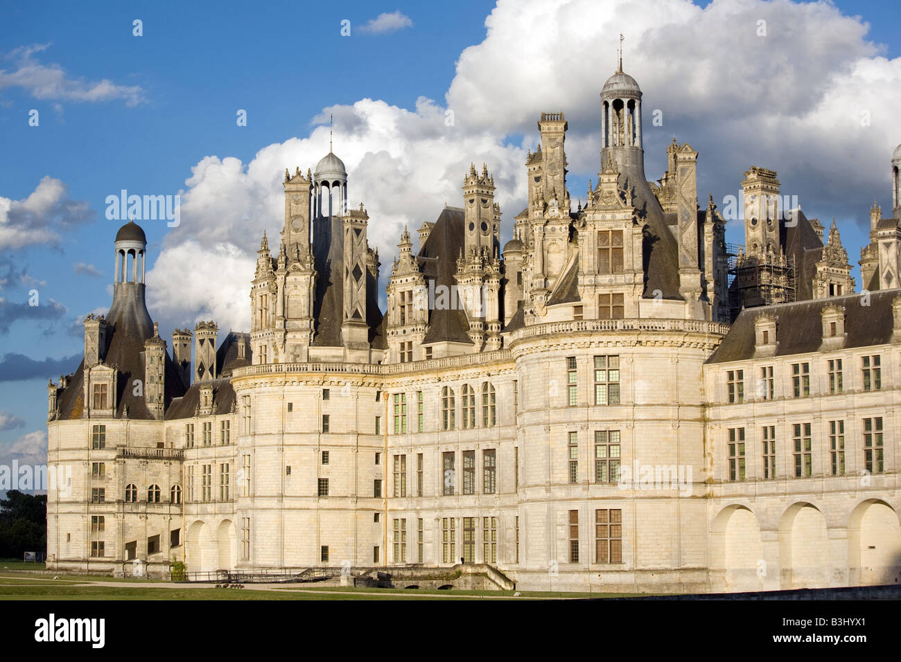 Chambord re castello francese nella Valle della Loira Foto Stock